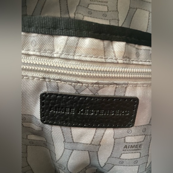 Aimee Kestenberg Tamitha Backpack Purse. Leather/velvet with gold accents. - Picture 6 of 13